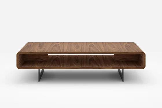 Peri Walnut Veneer with Engineered Wood Coffee Table - Ouch Cart 
