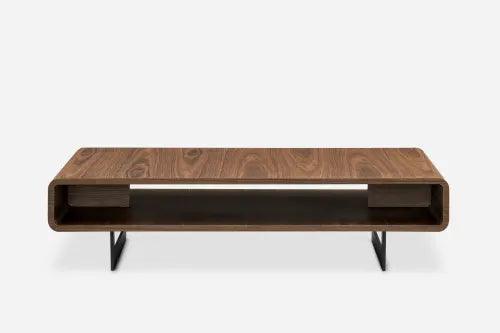 Peri Walnut Veneer with Engineered Wood Coffee Table - Ouch Cart 