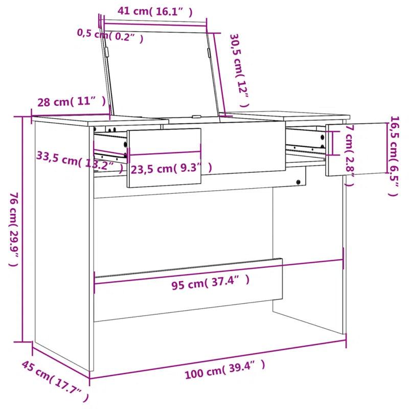 Aaliyah Dressing Table - Ouch Cart 