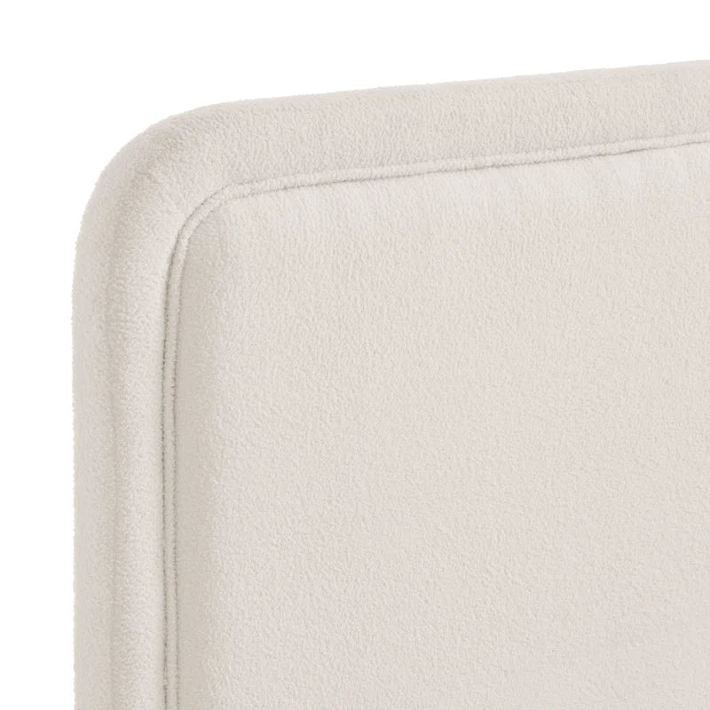 Plush Sherpa Upholstered Low-Profile Platform Bed