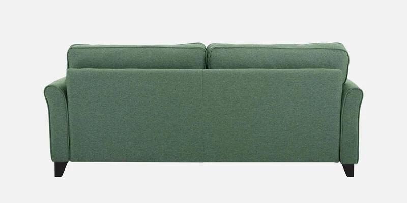 Fabric 3 Seater Sofa In Green Colour - Ouch Cart 