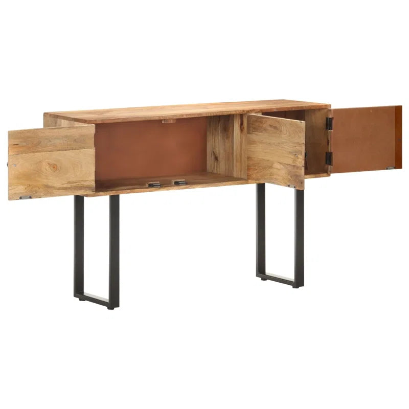 Kaito Solid Wood Top Console Table
