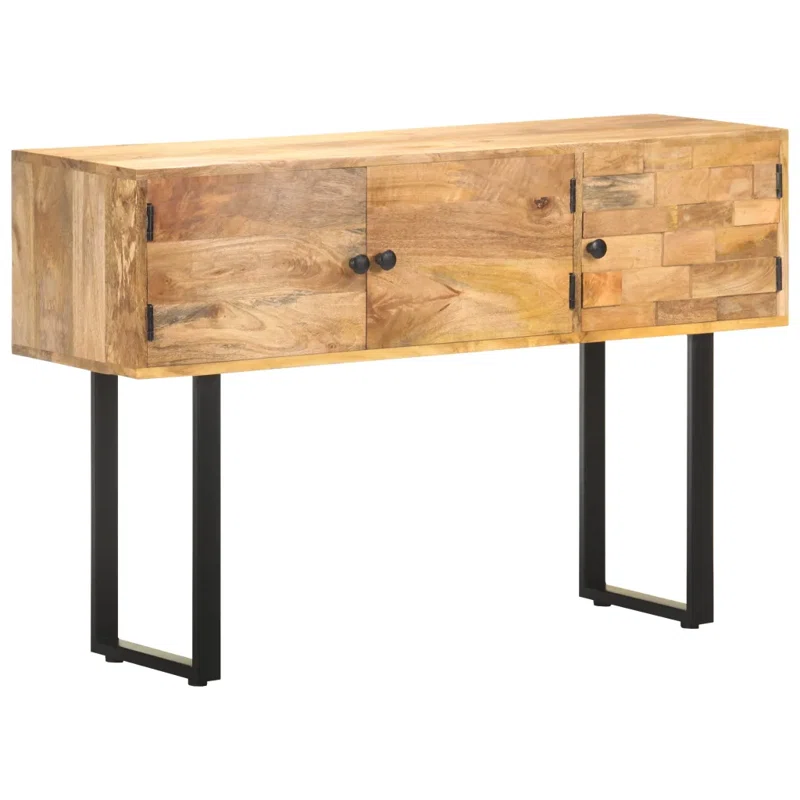 Kaito Solid Wood Top Console Table