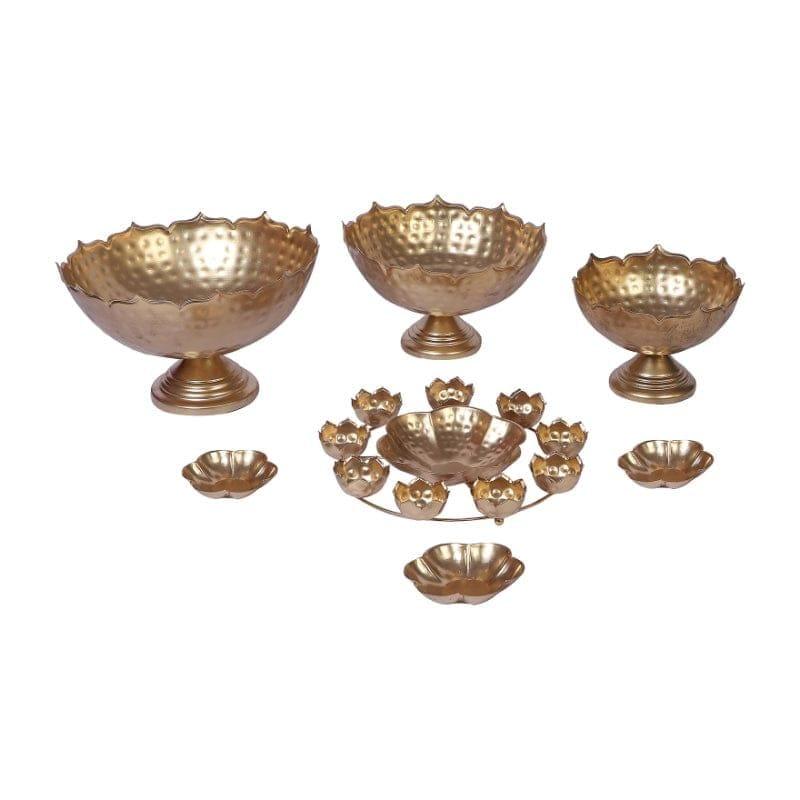 ELEGANT TAJ BOWL URLI SET OF 3. - Ouch Cart 