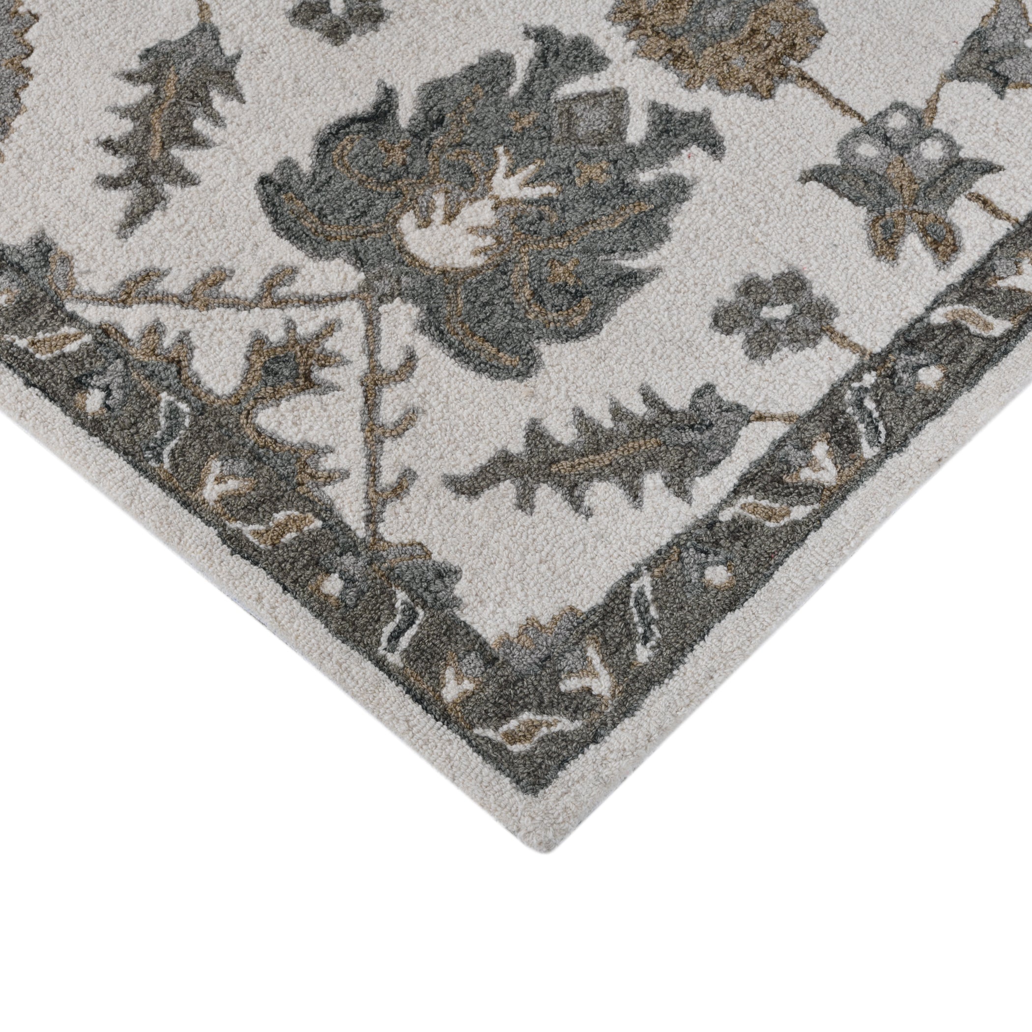 Saraswati Global Rug  Handmade Area Rug 4x6 Feet, Premium Wool, Anti-Skid & Anti Slip Backing Carpet , Ideal for Bedroom, Living Room, and Dining Room, Kids Room, Office.