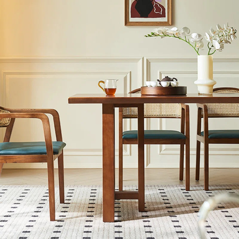 solid wood dining table set