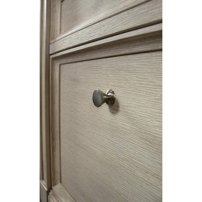 Ouch Cart Champagne Finish Executive Desk with Storage and File Drawer