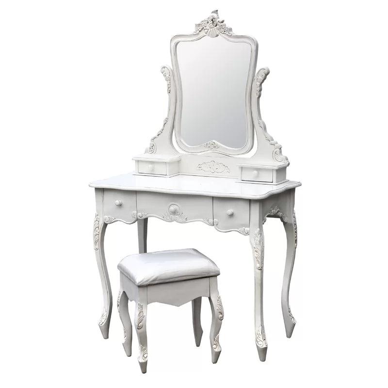 Ivan Dressing Table and Stool - Ouch Cart 