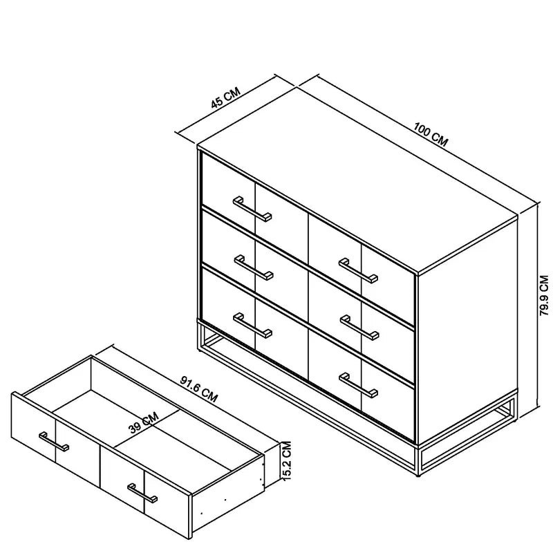 Olivia Drawer Rectangle Accent Chest