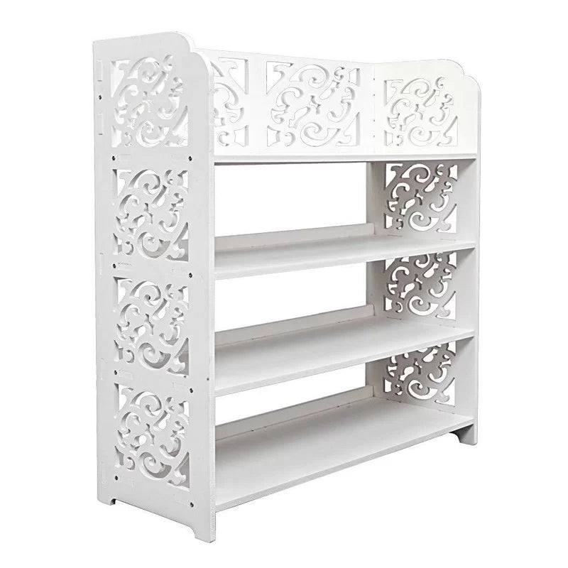 "Double the Space: 12-Pair Shoe Rack for Organized Storage"