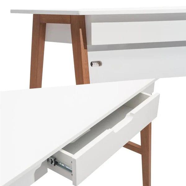 Marta Teak Wood MDF Study Table