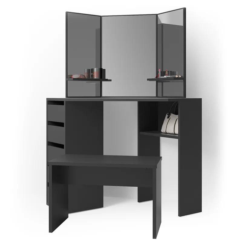 Bjorn Dressing Table with Mirror - Ouch Cart 