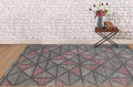Peach Wool Vector 5x8 Feet  Hand-Tufted Carpet - Rug