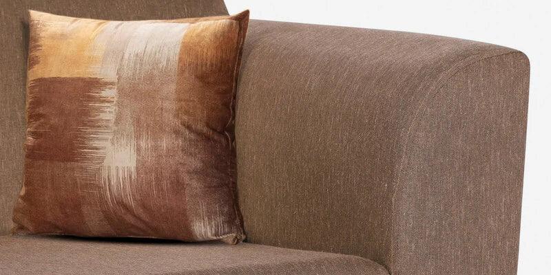 Fabric 3 Seater Sofa In Brown Colour - Ouch Cart 