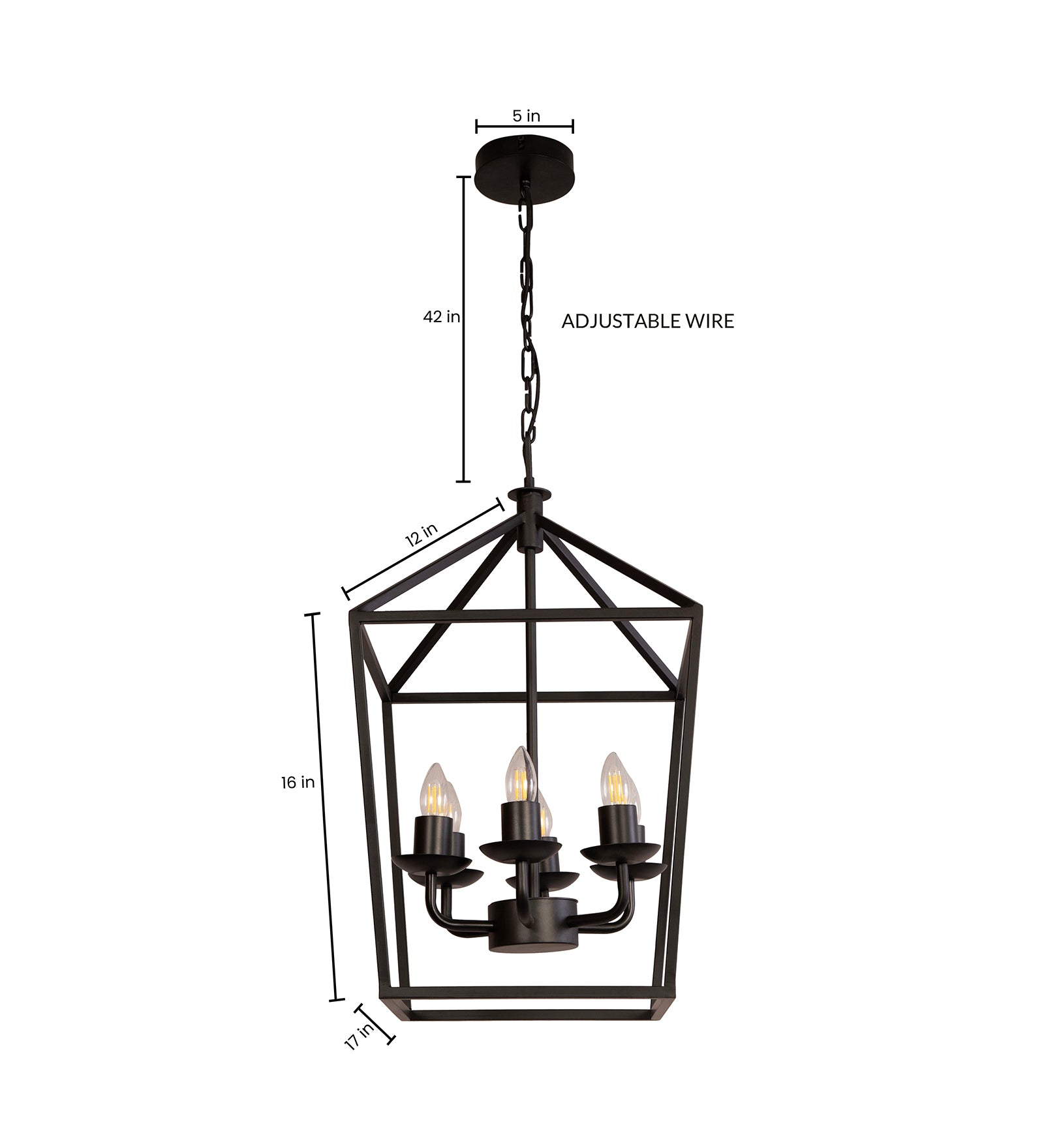 Velsa 6Lt Chandelier By Shoppeefry