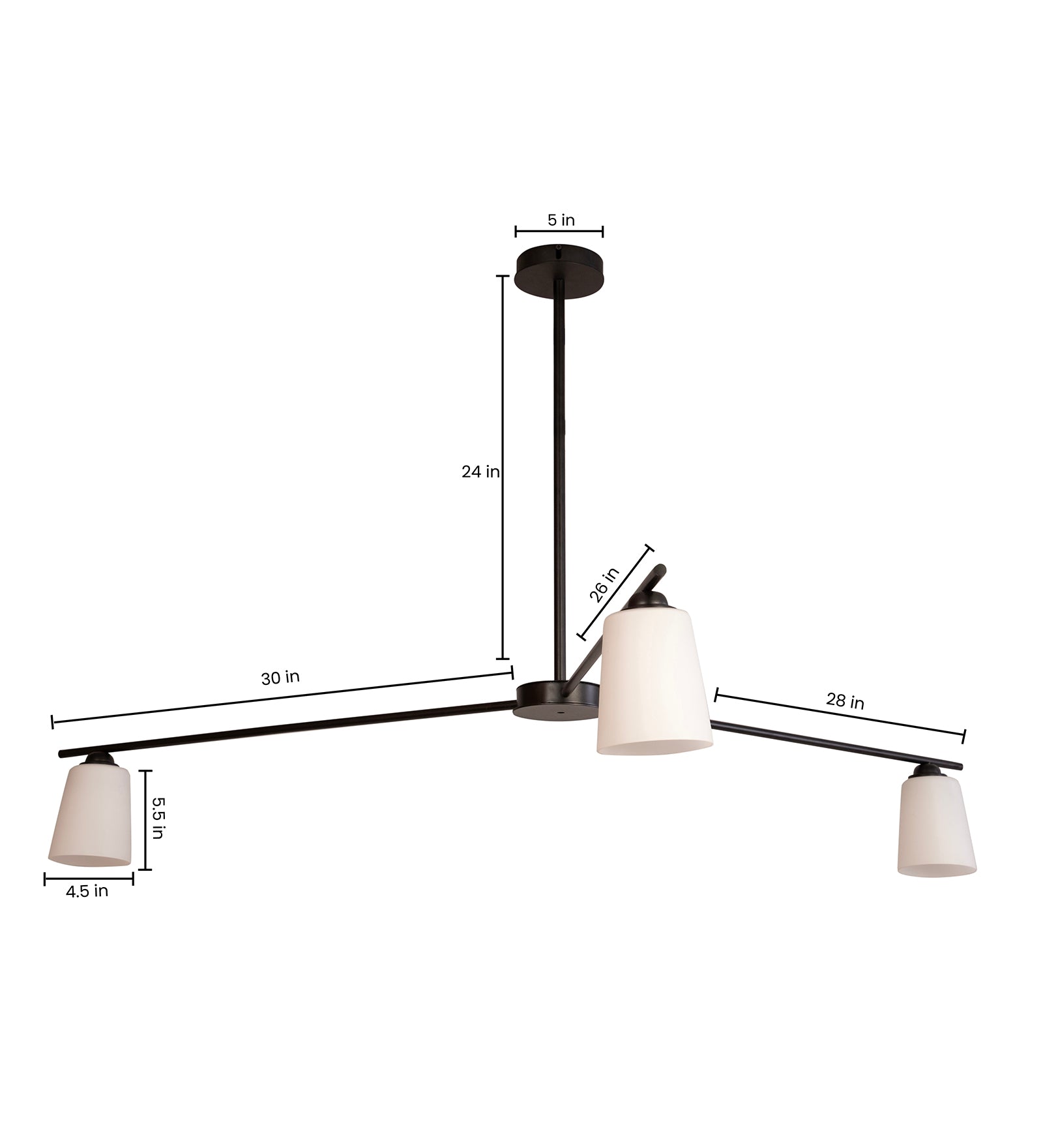 Afralia 3 Arm Chandelier By Shoppeefry