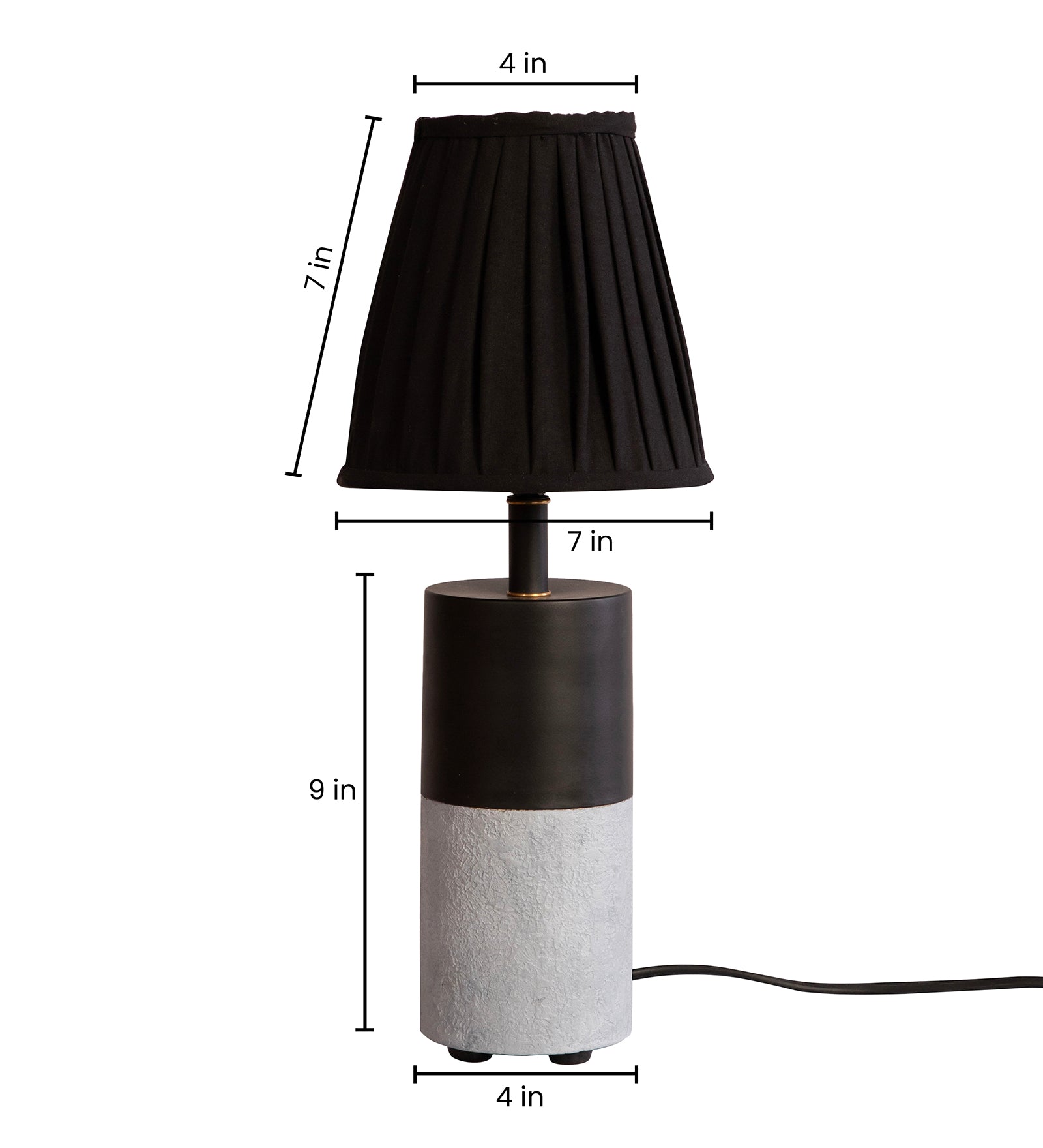 Concrete Drum Table Lamp By Shoppeefry
