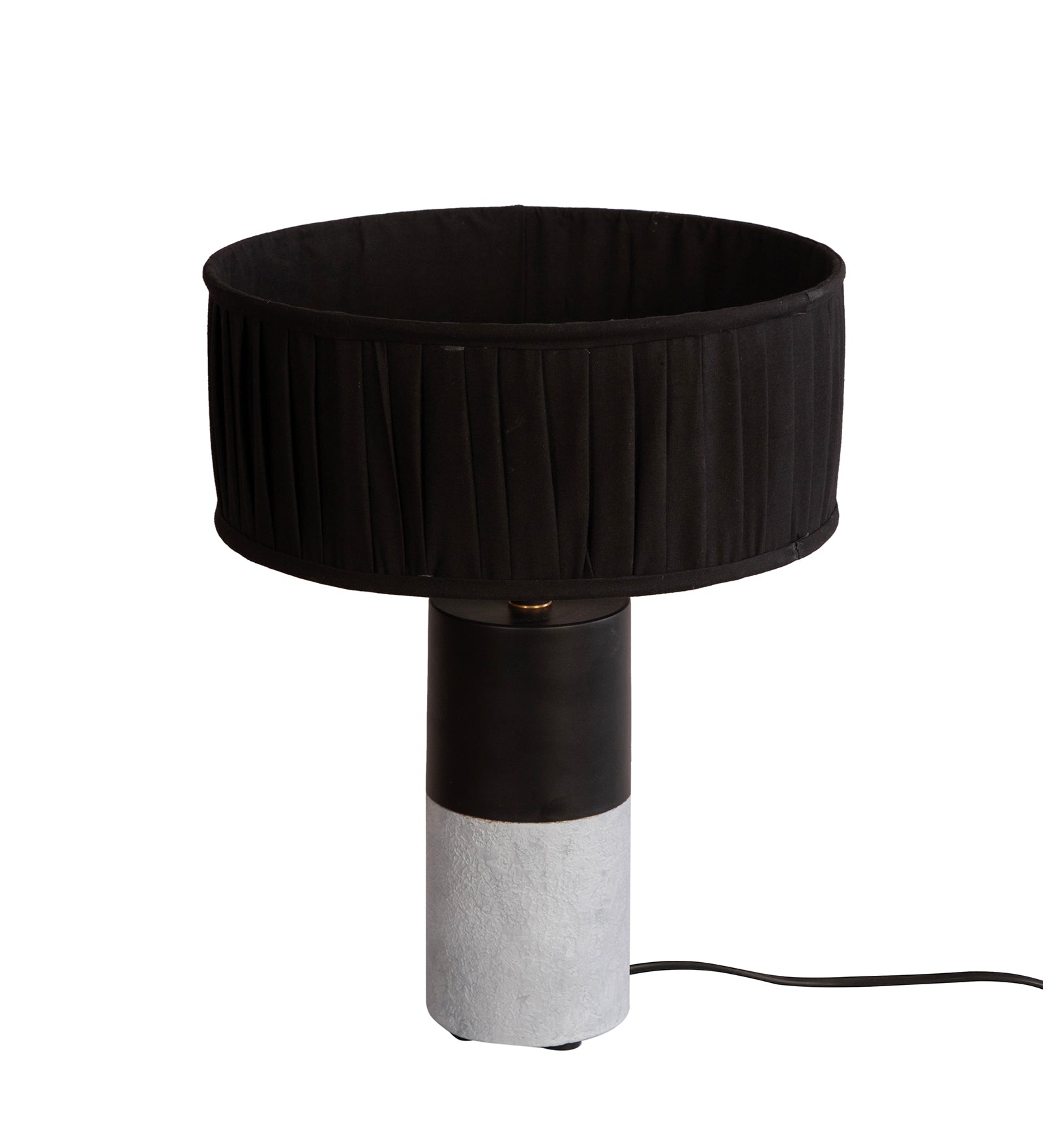 Concrete Drum Table Lamp By Shoppeefry