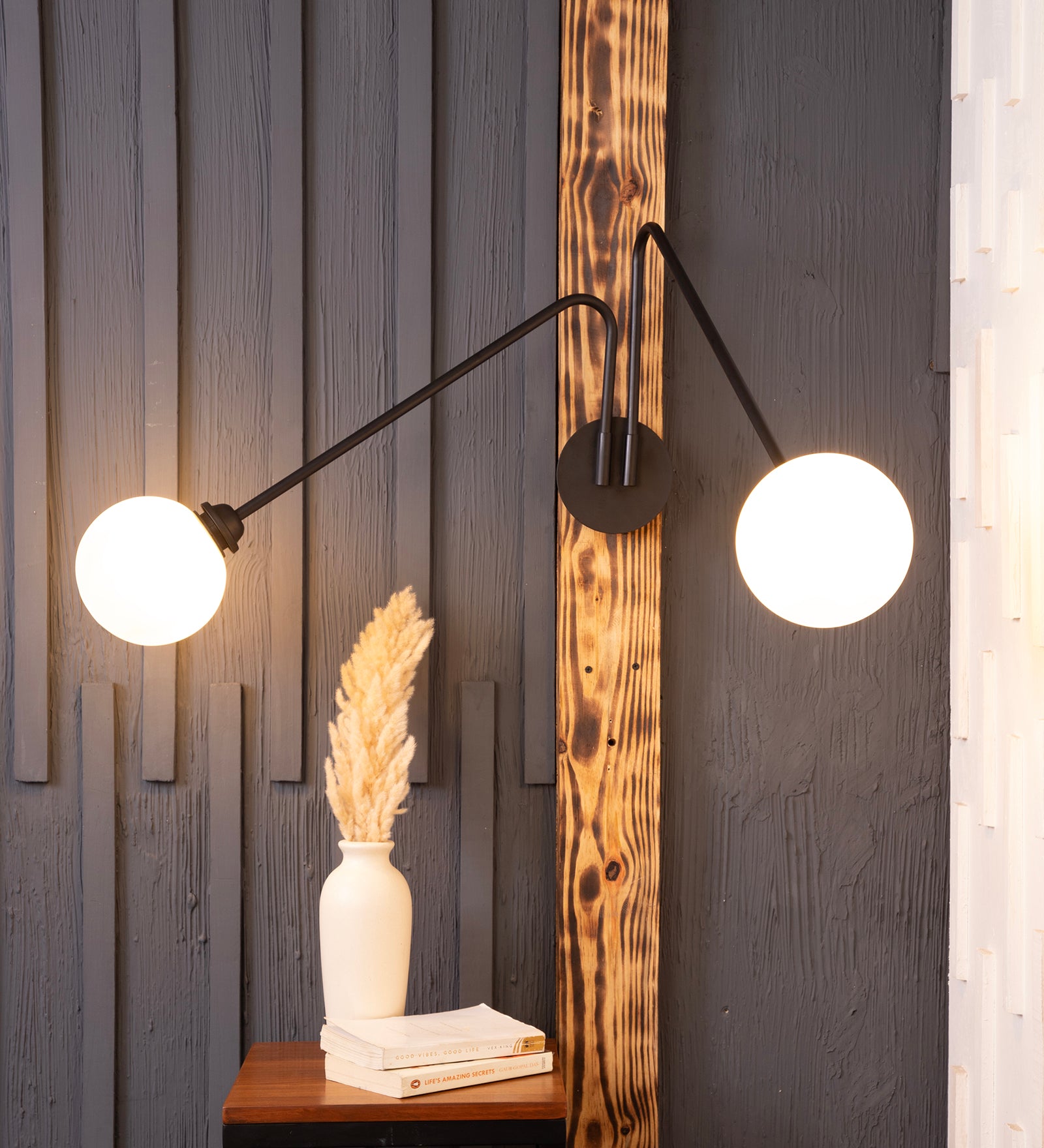 Twin Ball Swivel Wall Sconce By Shoppeefry