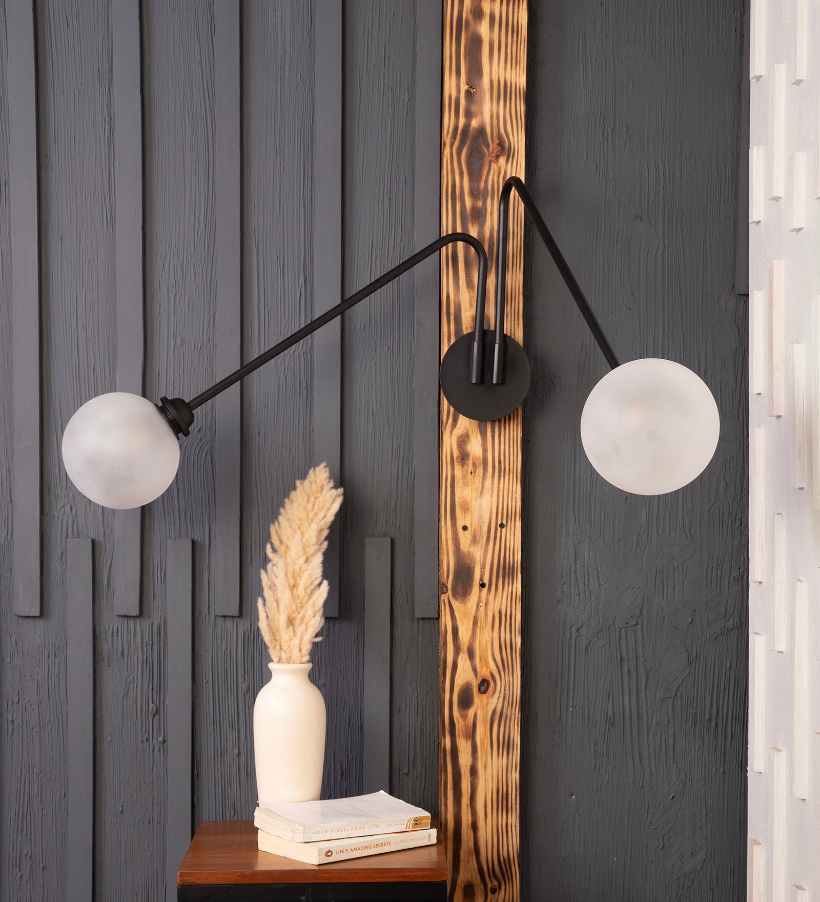 Twin Ball Swivel Wall Sconce By Shoppeefry