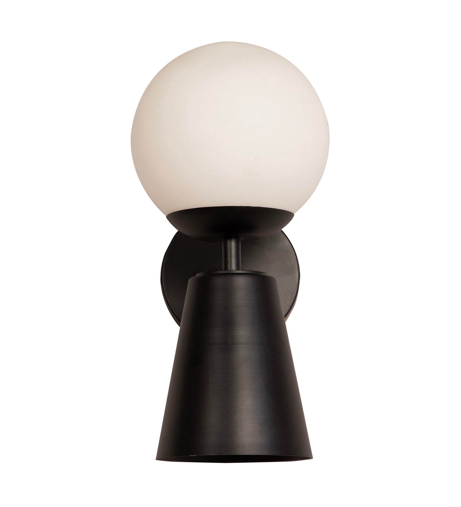 Mid Century Globe Black Wall Light By Shoppeefry