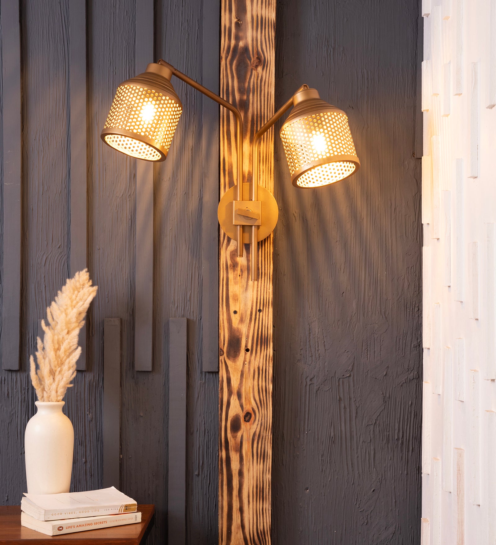 Riddle Wall Lamp Double Arm By Shoppeefry