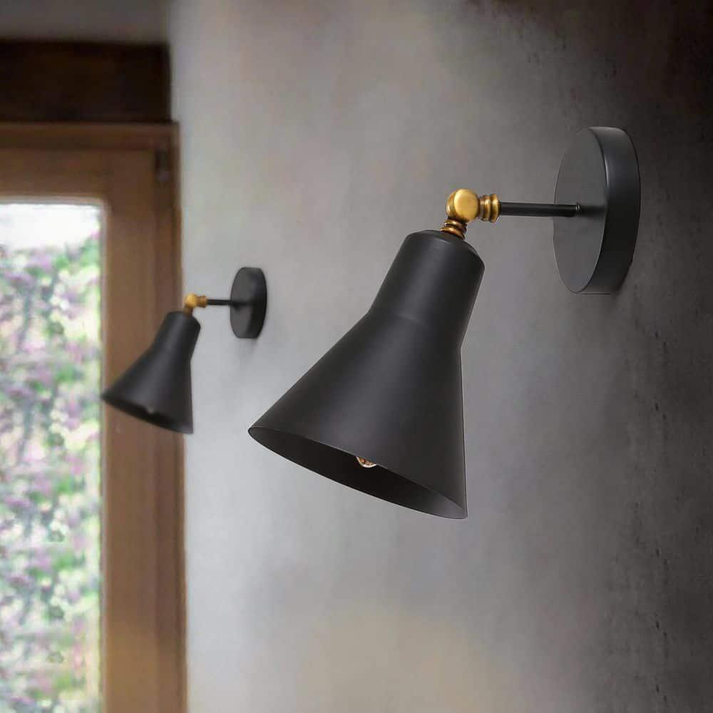 Industrial Black Metal Wall Light By SS Lightings - Ouch Cart 