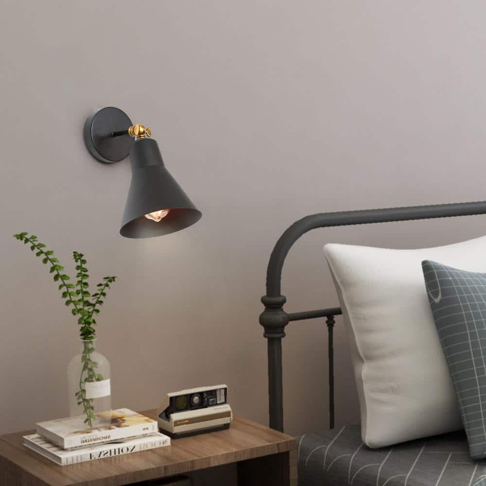 Industrial Black Metal Wall Light By SS Lightings - Ouch Cart 