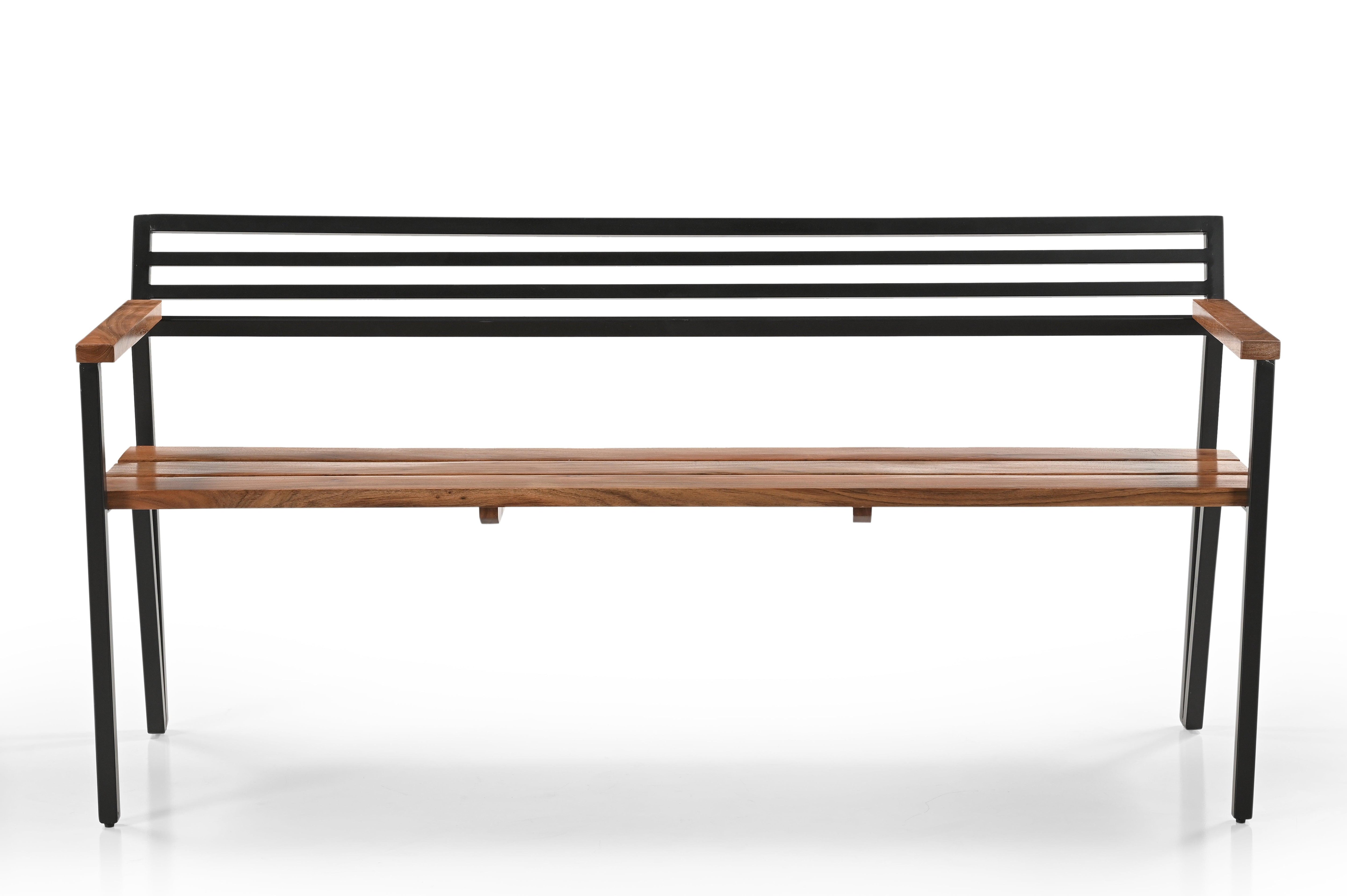 Griyo Iron And Acacia Wood Bench In Natural