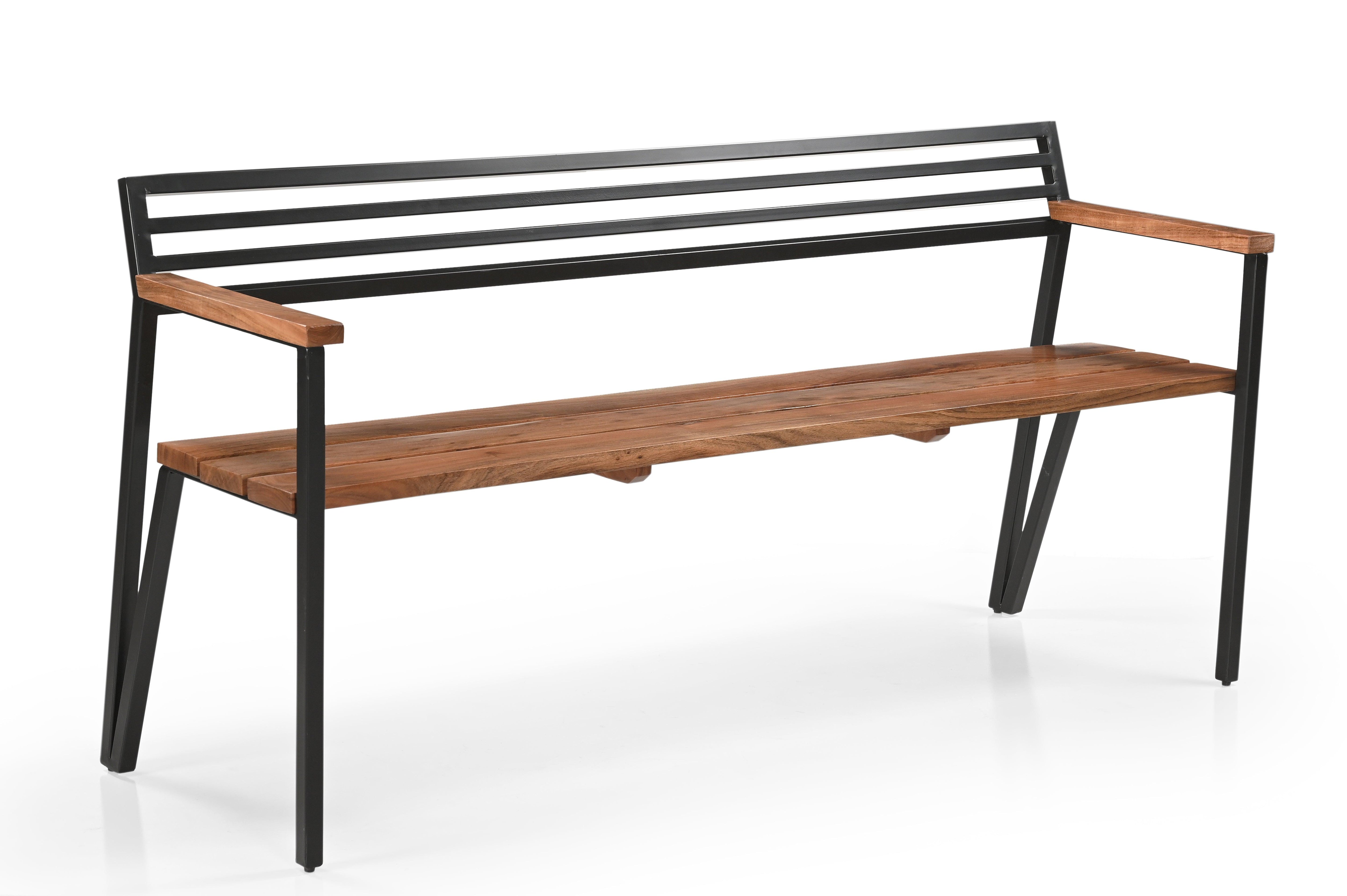 Griyo Iron And Acacia Wood Bench In Natural