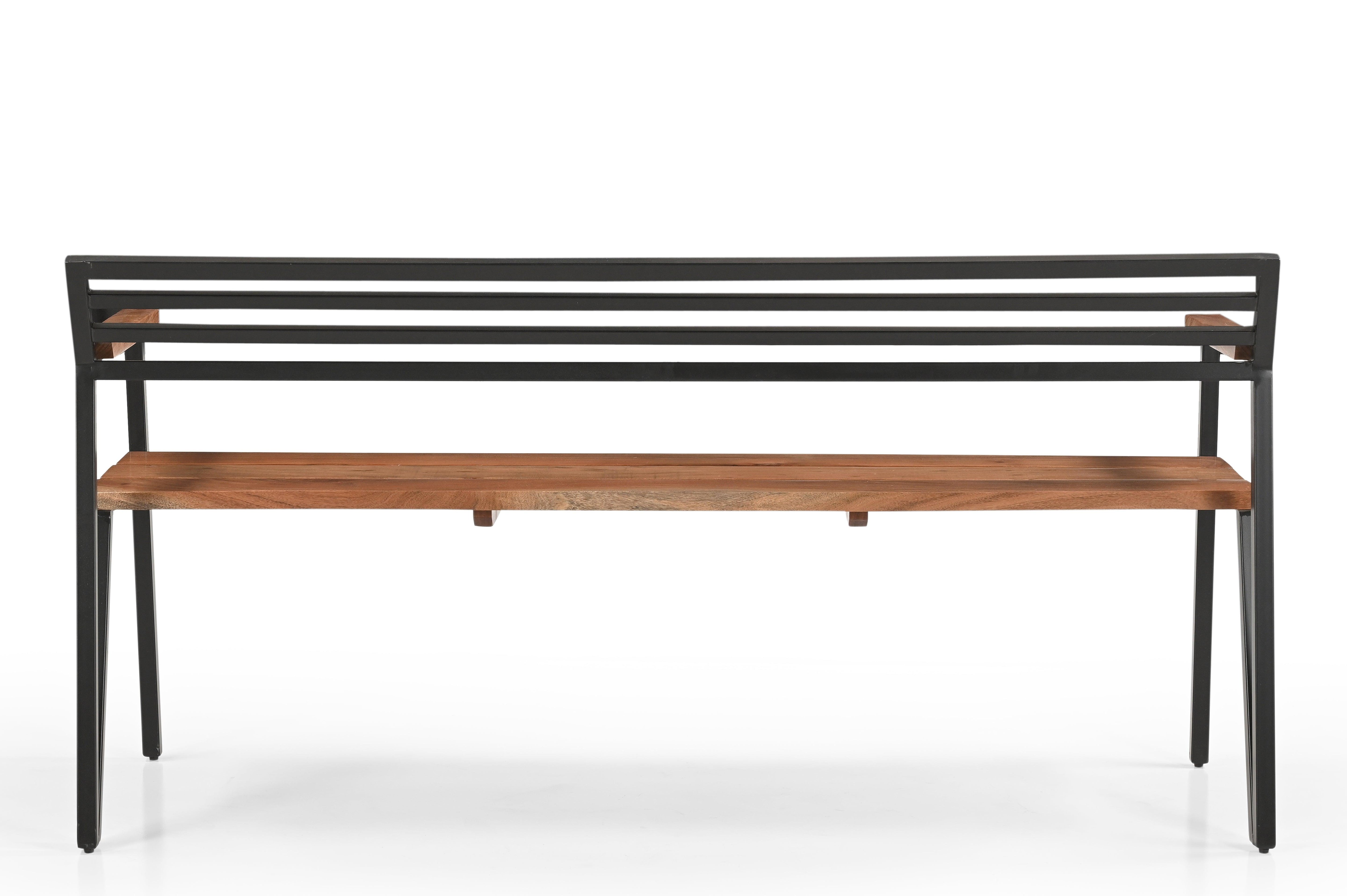 Griyo Iron And Acacia Wood Bench In Natural