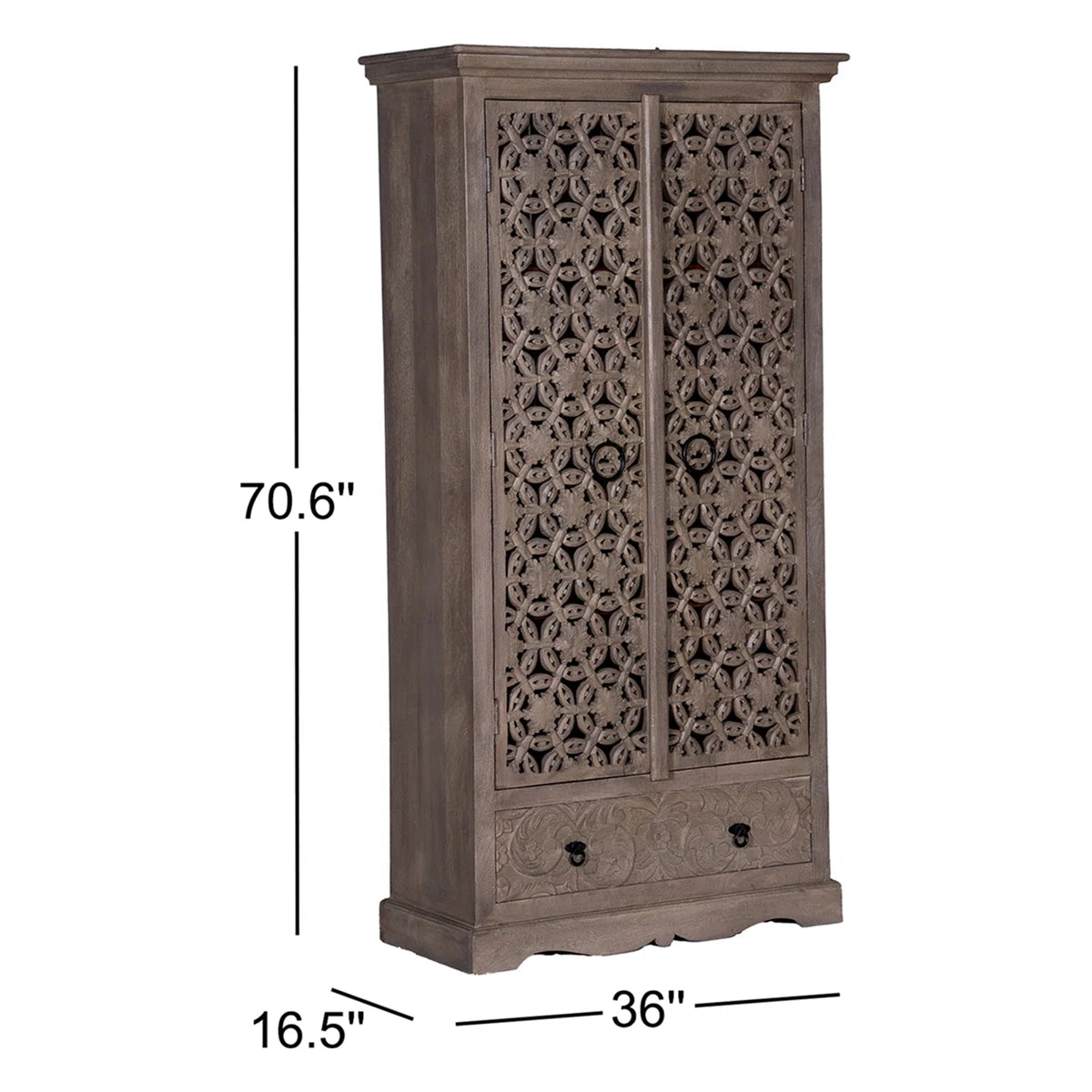 Sargeant Solid Wood Armoire