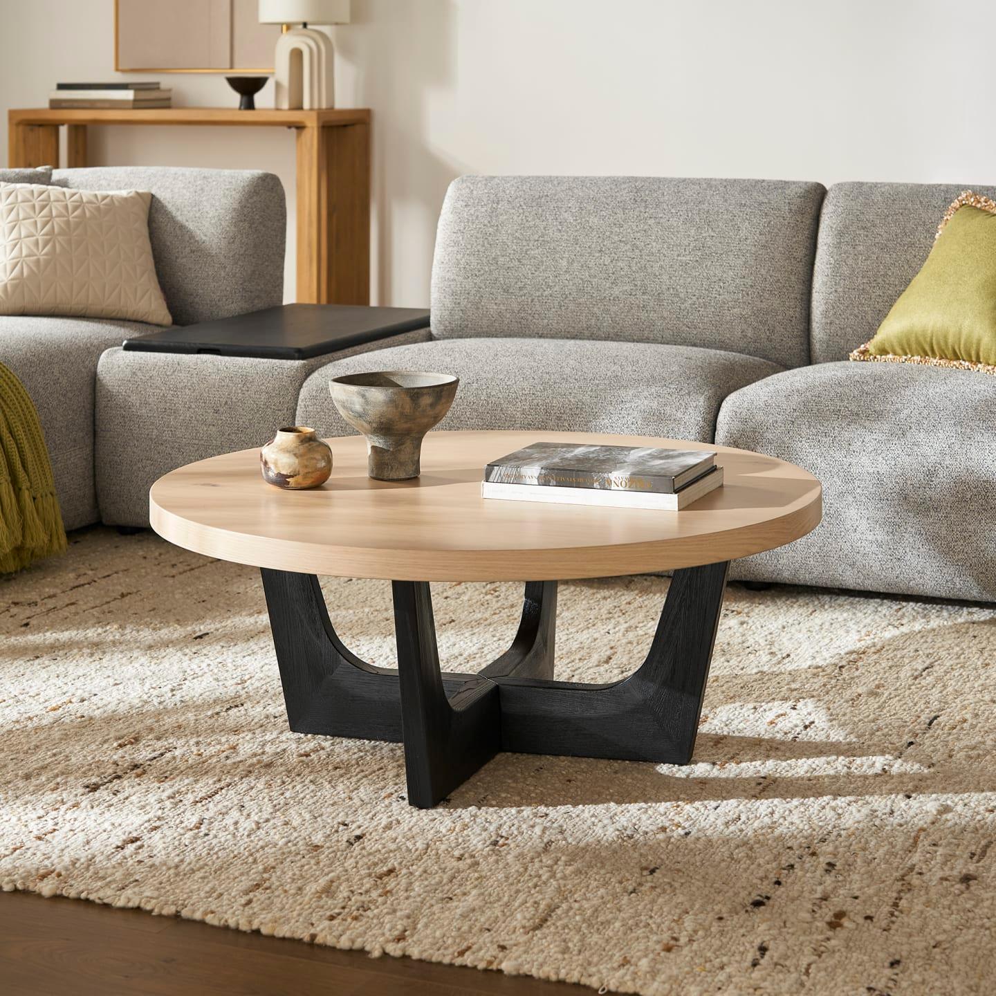 Sawyer Round Coffee Table - Ouch Cart 