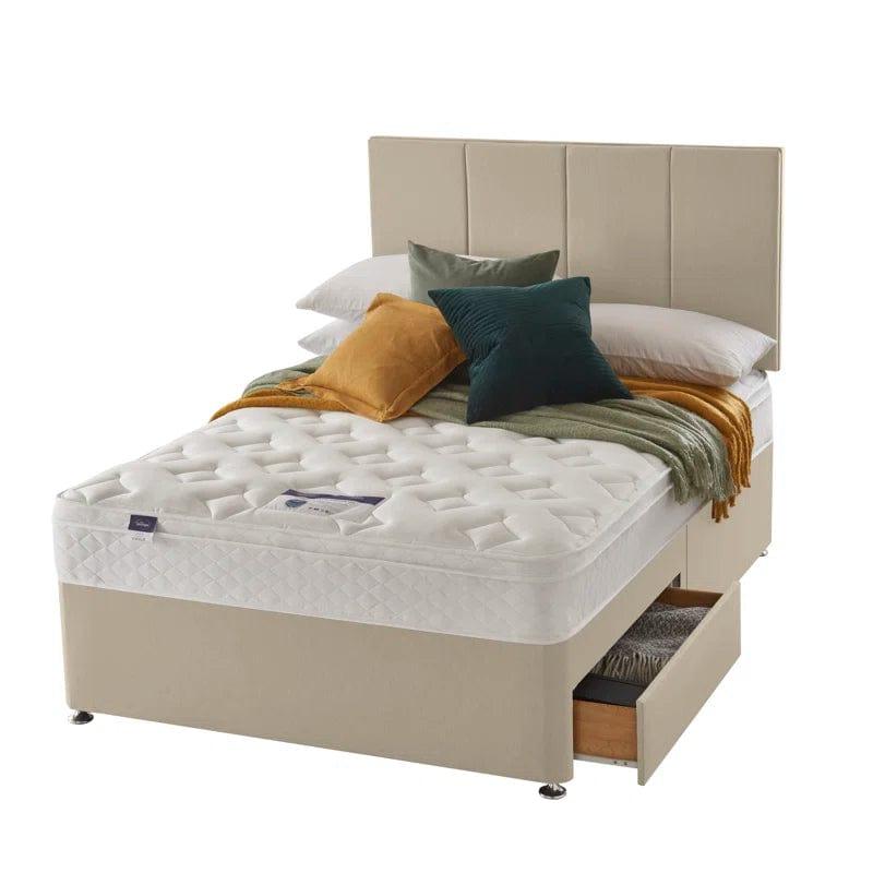 Scarlet Memory Foam Miracoil Luxury Divan Bed - Ouch Cart 