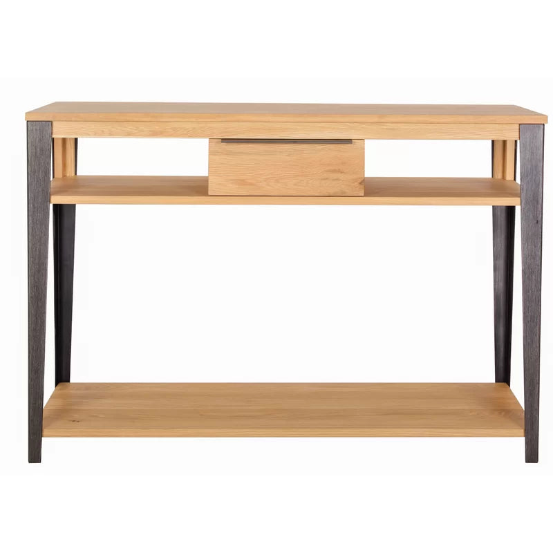 Henry olid Wood Top Console Table