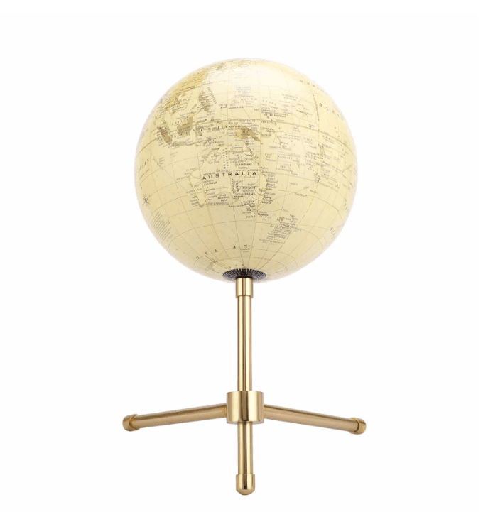 Tilt Cream Globe iron Table Accent, - Ouch Cart 