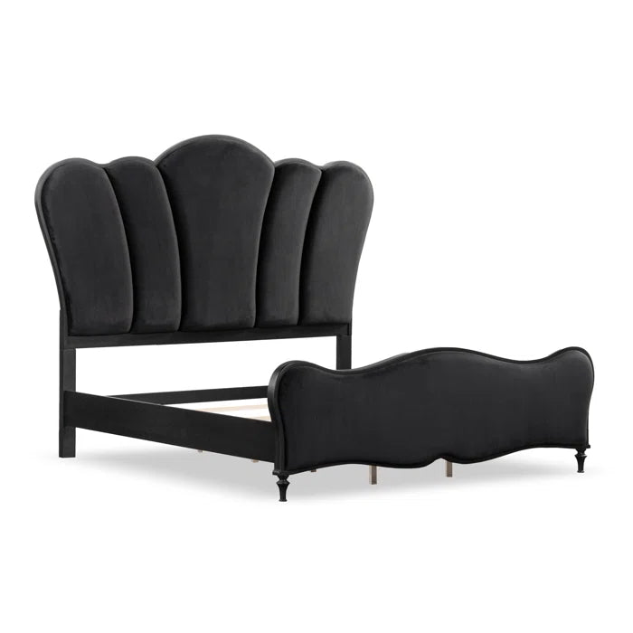 Seabliss Upholstered Scalloped Bed
