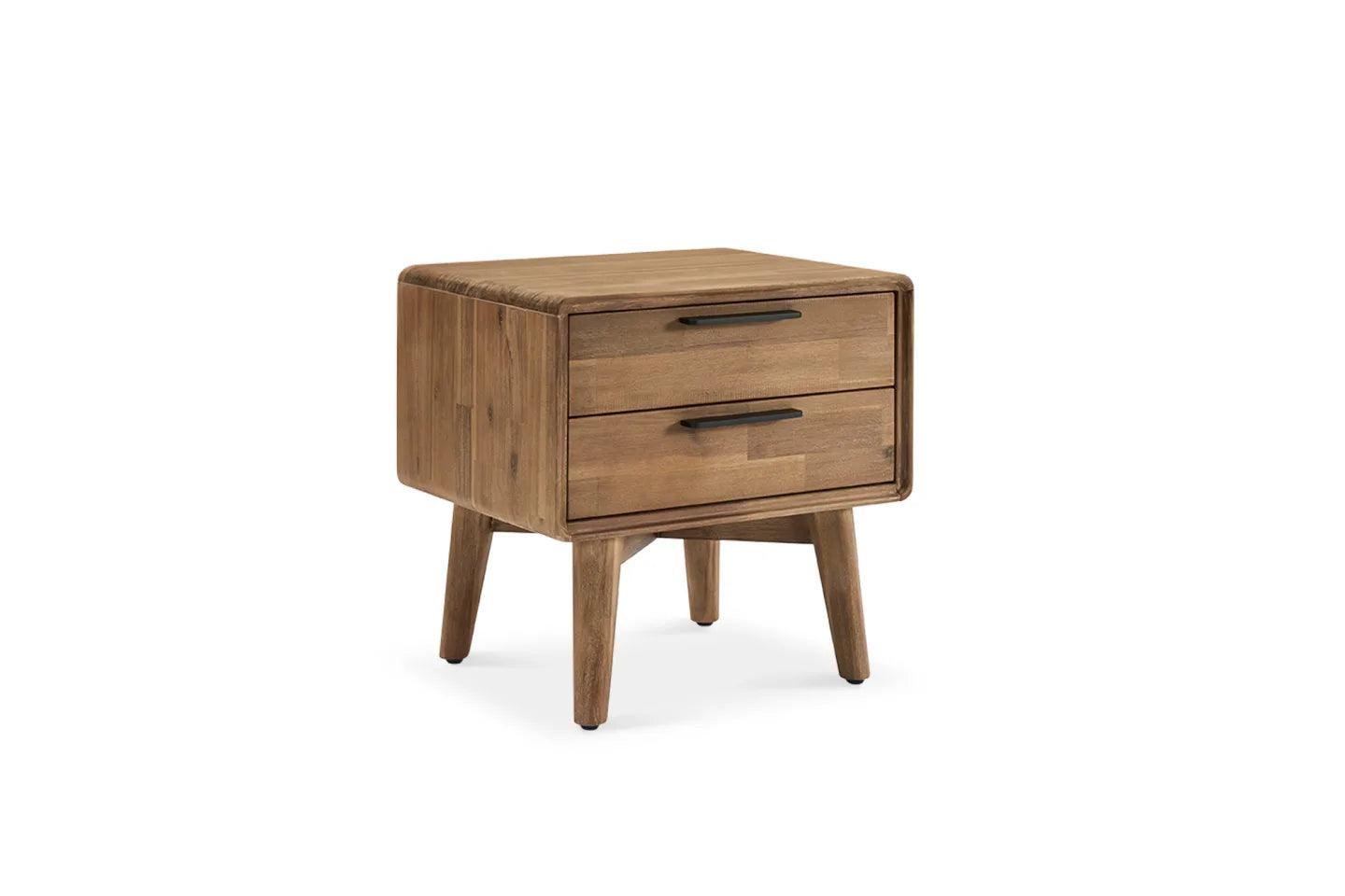 Solid Acacia Wood Seb Nightstand - Ouch Cart 