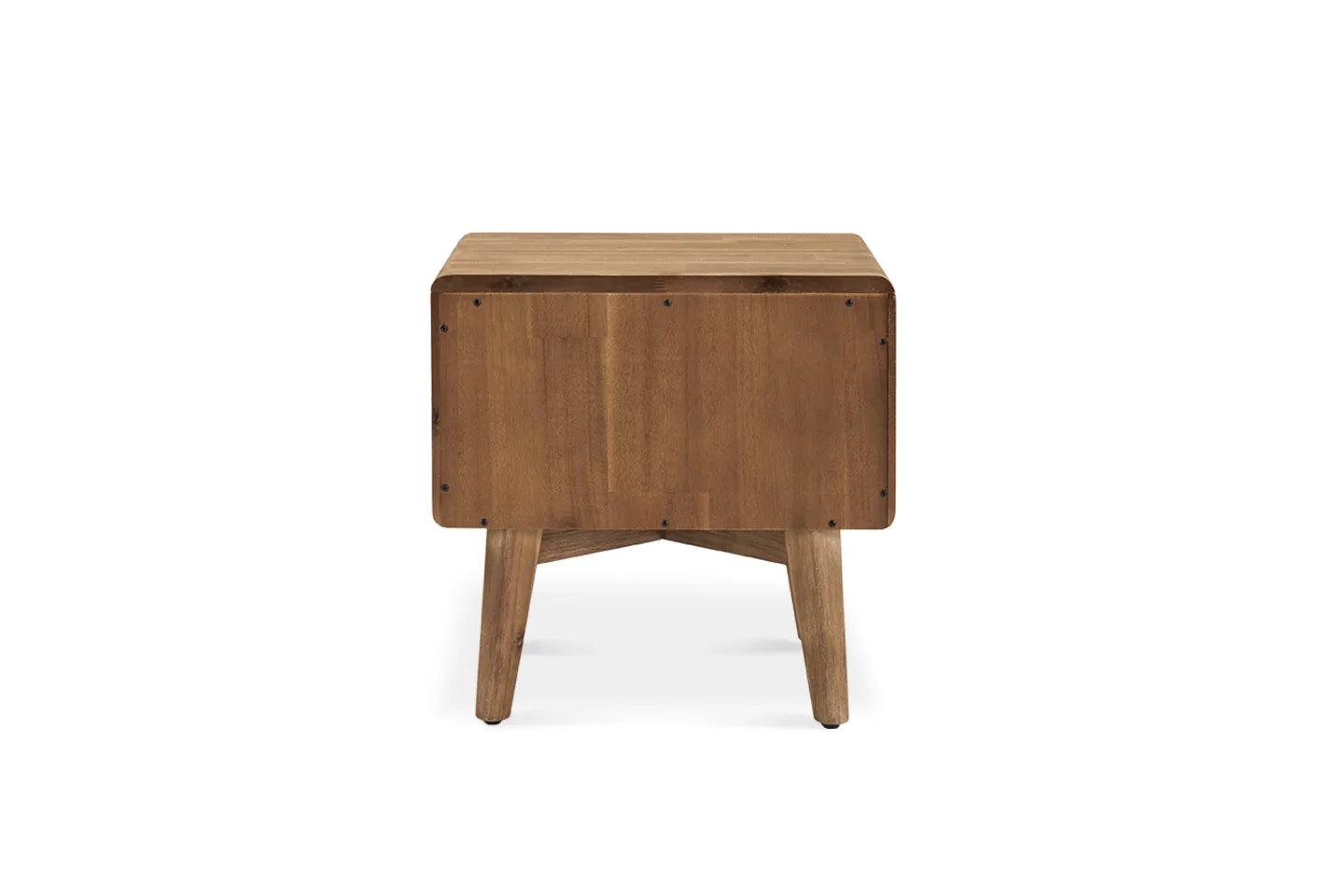 Solid Acacia Wood Seb Nightstand - Ouch Cart 