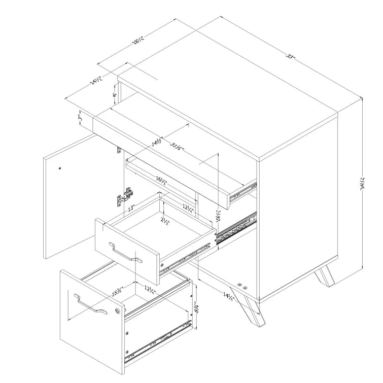 "Classic Secretary Desk: Elegance and Function in One"