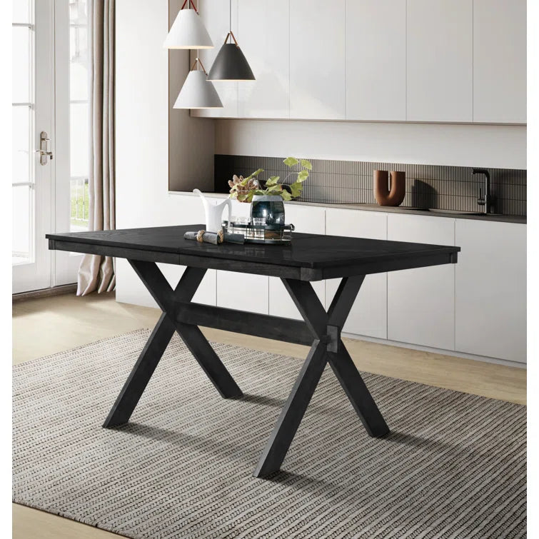 "6-Piece Trestle Dining Set: Timeless Design for a Warm, Inviting Dining Experience"