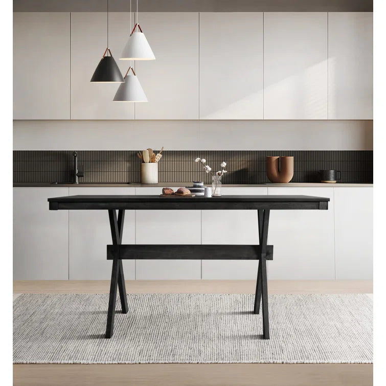 "6-Piece Trestle Dining Set: Timeless Design for a Warm, Inviting Dining Experience"