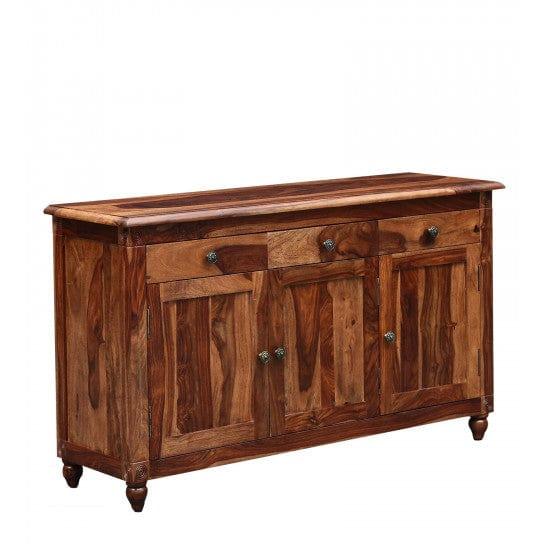 Colorado Sideboard with Three Drawer and Sideboard (Standard, Honey Finish) - Ouch Cart 