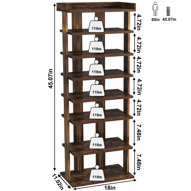 Modern Shoe Rack with Multiple Shelves for Efficient Storage