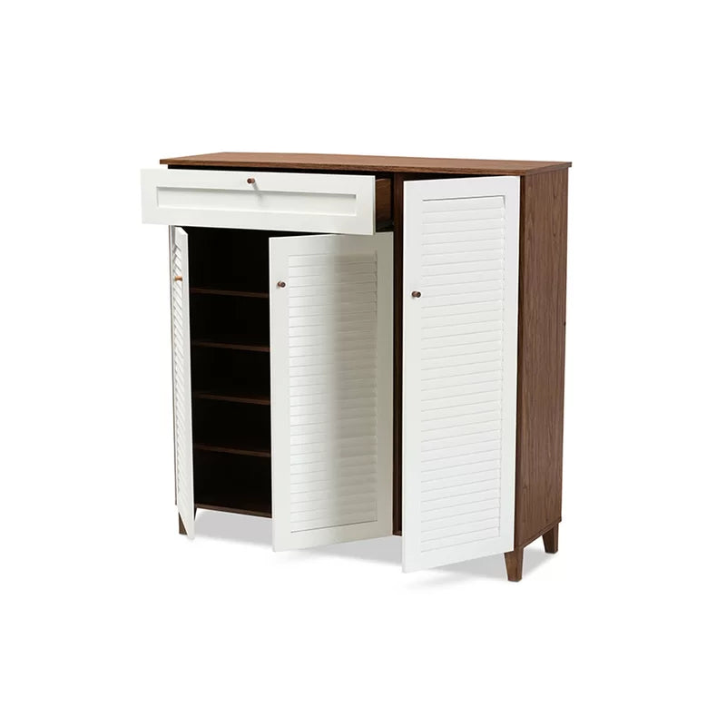 Contemporary Storage Cabinet with Spacious Shelves and Sleek Design