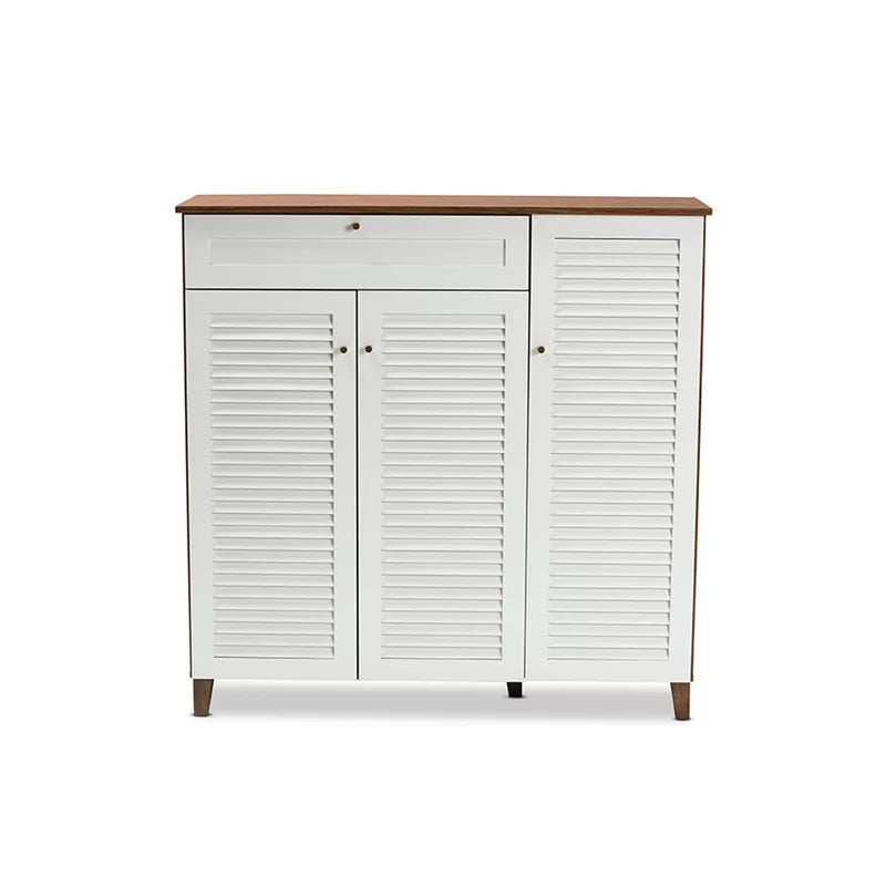 Contemporary Storage Cabinet with Spacious Shelves and Sleek Design