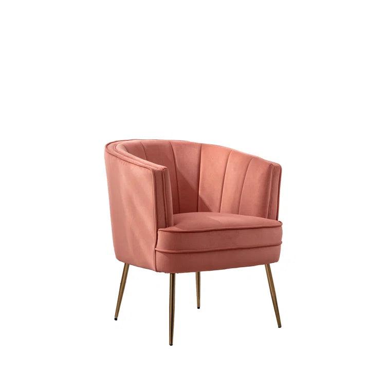 Shona Velvet Barrel Chair - Ouch Cart 