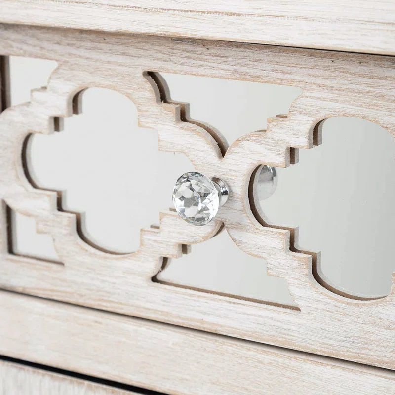 Oliver for Living Room Hallway Furniture, 143cm 3 Drawer 3 Door Cupboard Wooden Storage Cabinet