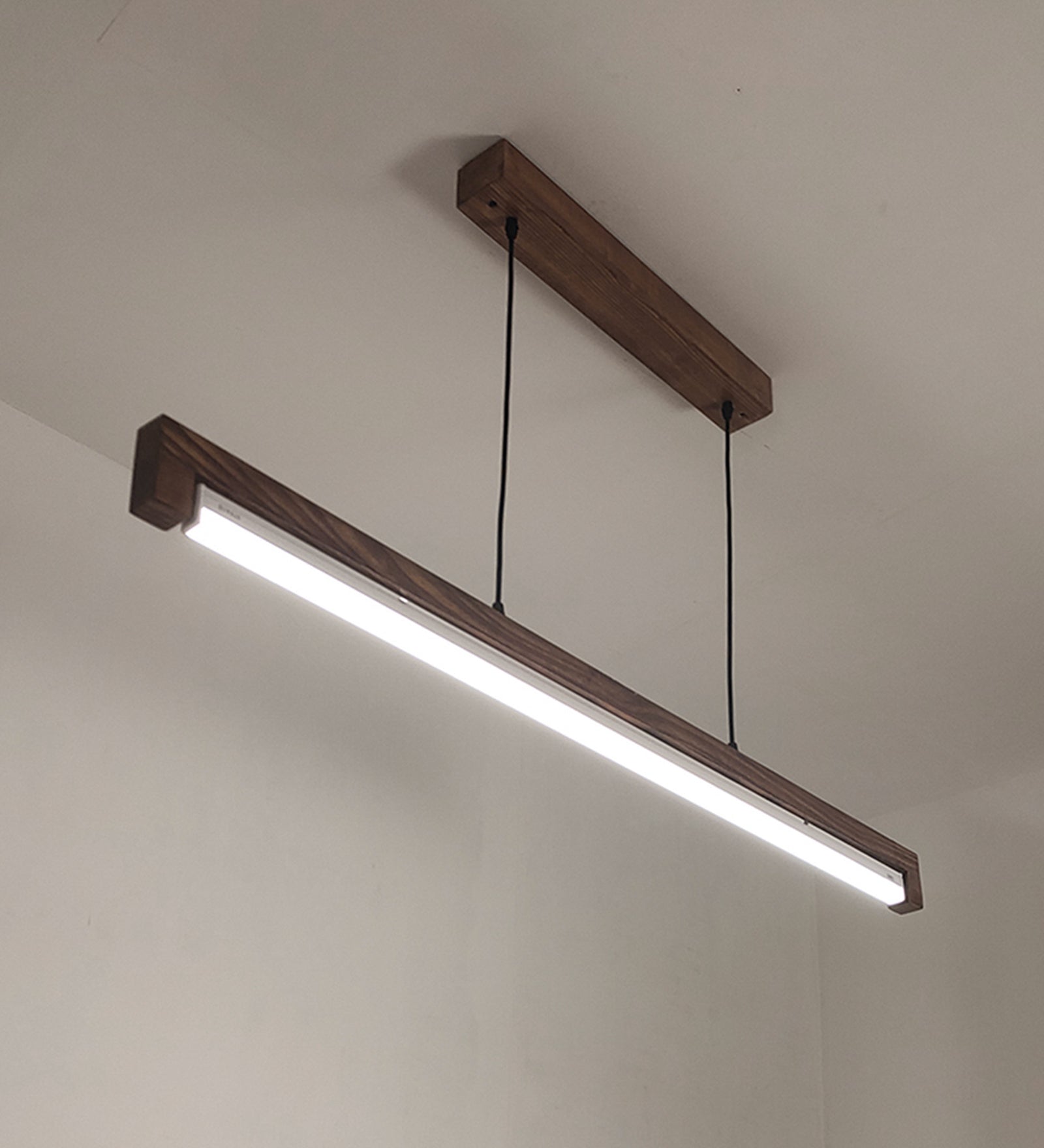 Slimline 48 Brown Baton LED Hanging Lamp