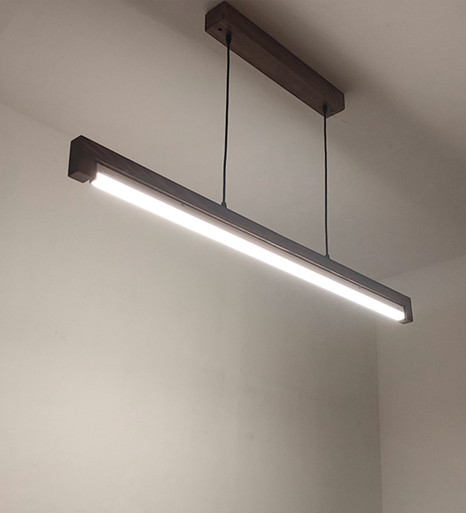 Slimline 48 Brown Baton LED Hanging Lamp